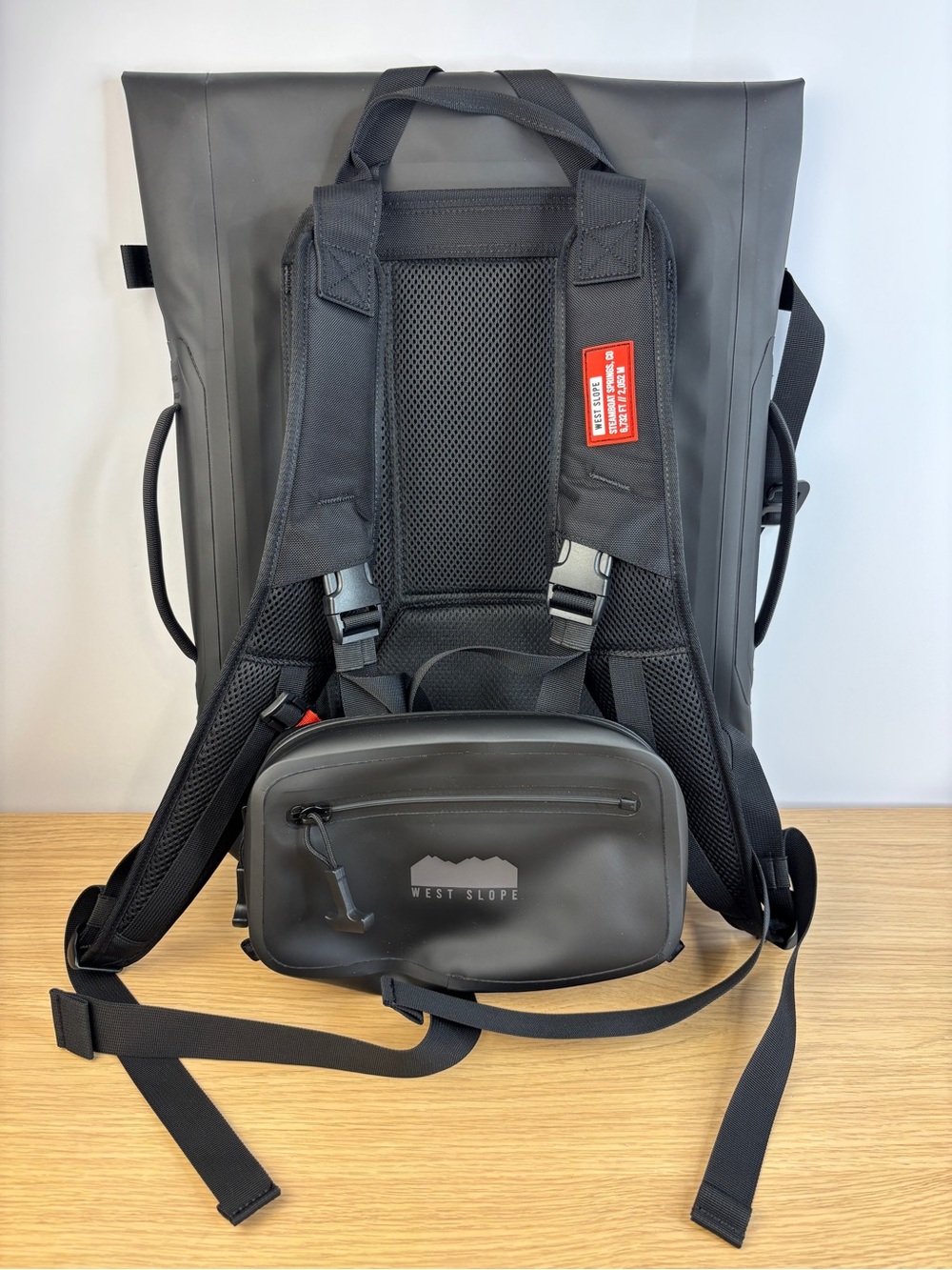 West Slope Rogue-X Waterproof Backpack + Chest Pack NWOT